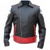 Freddie Mercury Leather Jacket In Red and Black
